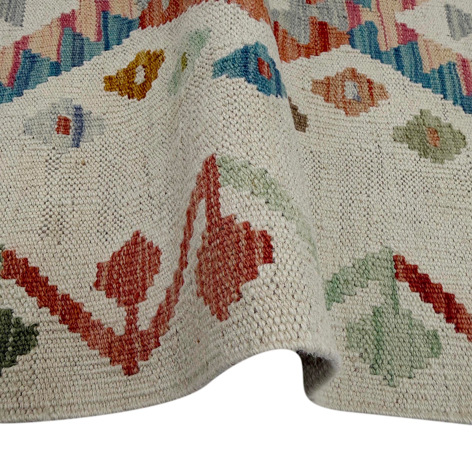 Hand Knotted Flatweave Kilim Runner 2' 2" x 5' 11" ft / 66 x 180 cm - No. R38669