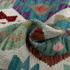 Hand Knotted Afghan Style Kilim Runner 2' 7" x 9' 6" ft / 80 x 290 cm - No. R38670