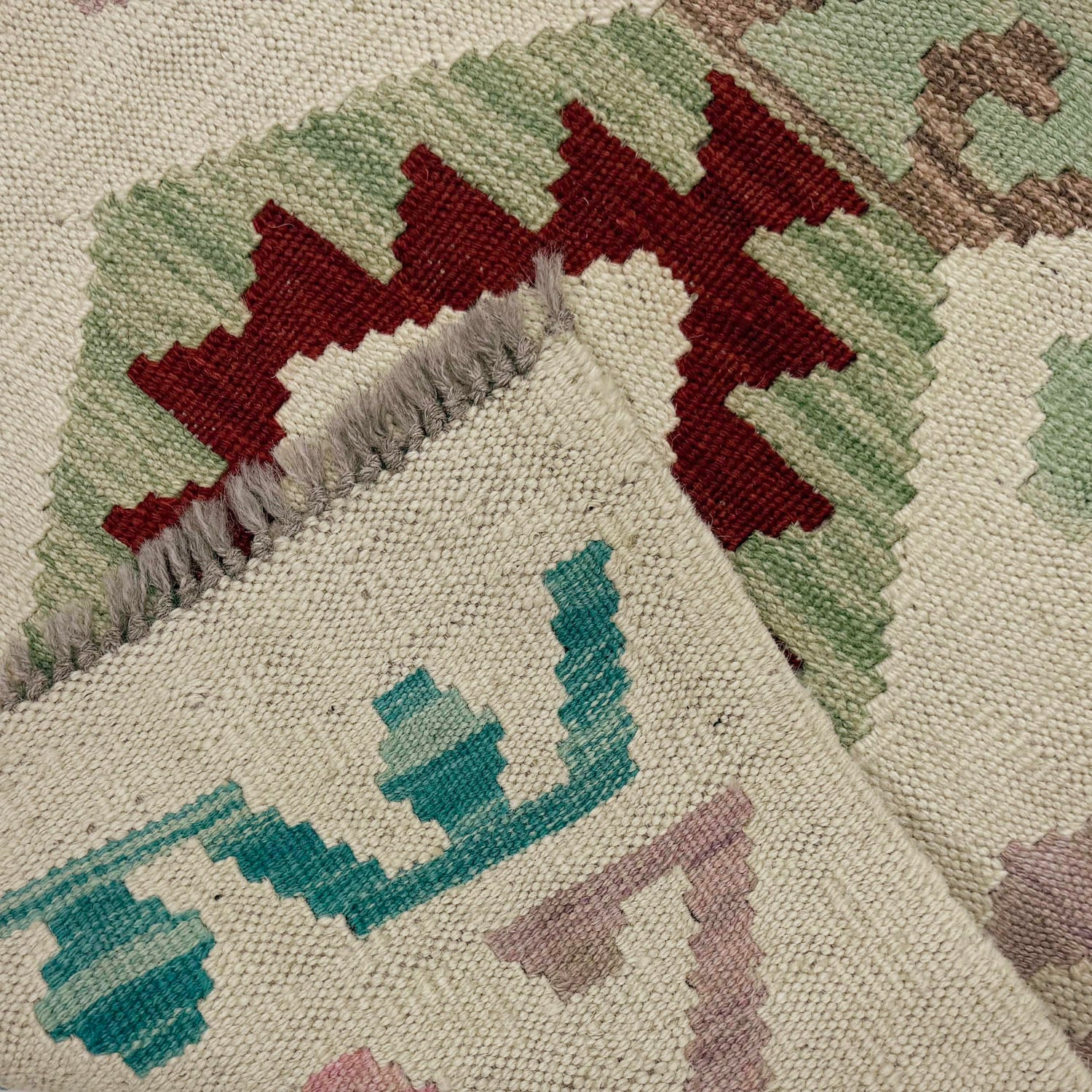 Handmade Afghan Vegetable Kilim Runner 1' 11" x 5' 6" ft / 58 x 167 cm - No. R38671