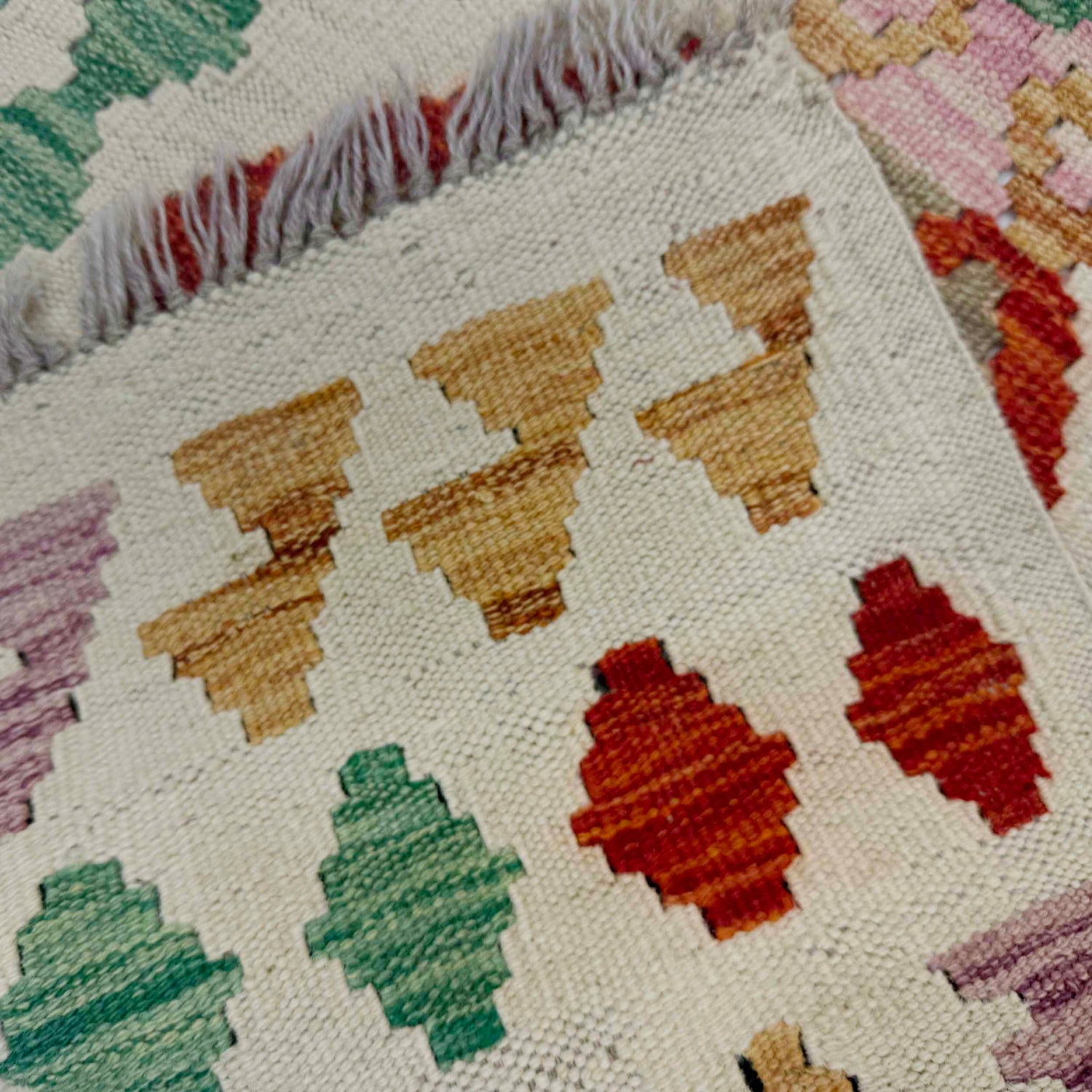 Handmade Vegetable Kelim Runner 2' 2" x 6' 4" ft / 65 x 193 cm - No. R38672