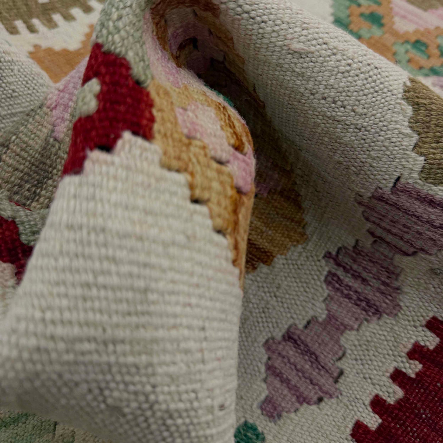 Handmade Vegetable Kelim Runner 2' 2" x 6' 4" ft / 65 x 193 cm - No. R38672