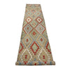 Handmade Vegetable Kilim Runner 2' 9" x 13' 1" ft / 85 x 400 cm - No. R38673