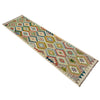 Hand Woven Wool Kelim Runner 2' 7" x 9' 11" ft / 78 x 301 cm - No. R38675