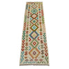 Handmade Turkish Design Wool Kilim Runner 2' 6" x 9' 3" ft / 75 x 281 cm - No. R38676