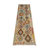 Hand Knotted Afghan Style Kilim Runner 2' 10" x 10' 6" ft / 87 x 320 cm - No. R38677