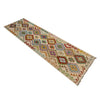 Hand Knotted Afghan Style Kilim Runner 2' 10" x 10' 6" ft / 87 x 320 cm - No. R38677