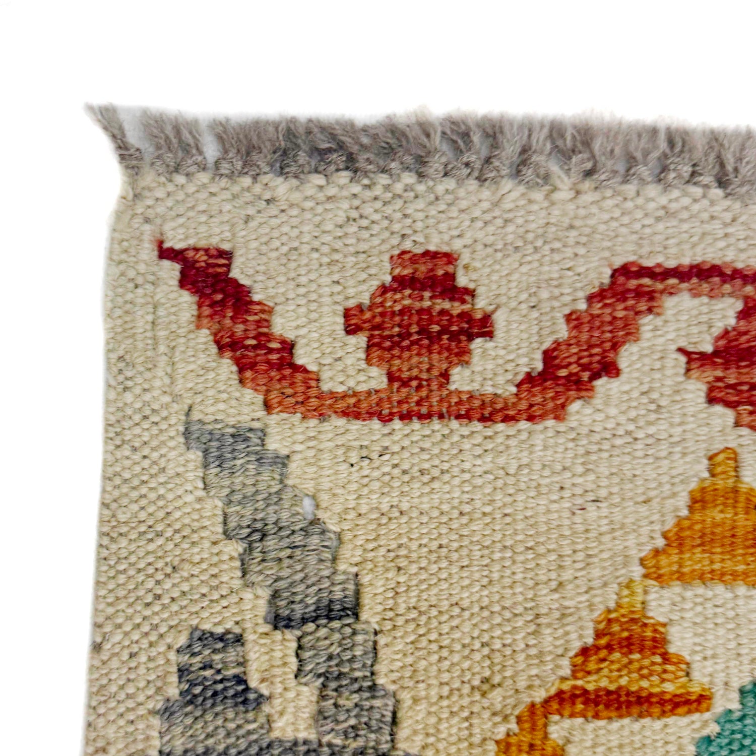 Hand Knotted Afghan Style Kilim Runner 2' 10" x 10' 6" ft / 87 x 320 cm - No. R38677