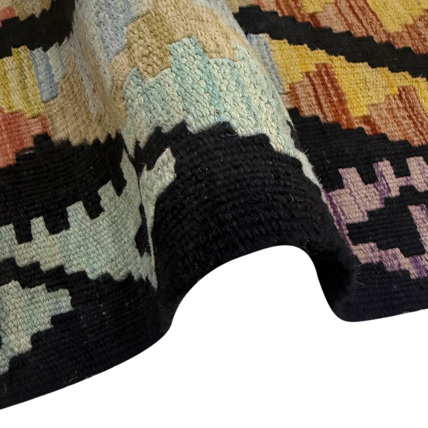 Hand Woven Wool Kelim Runner 2' 9" x 9' 7" ft / 83 x 291 cm - No. R38680