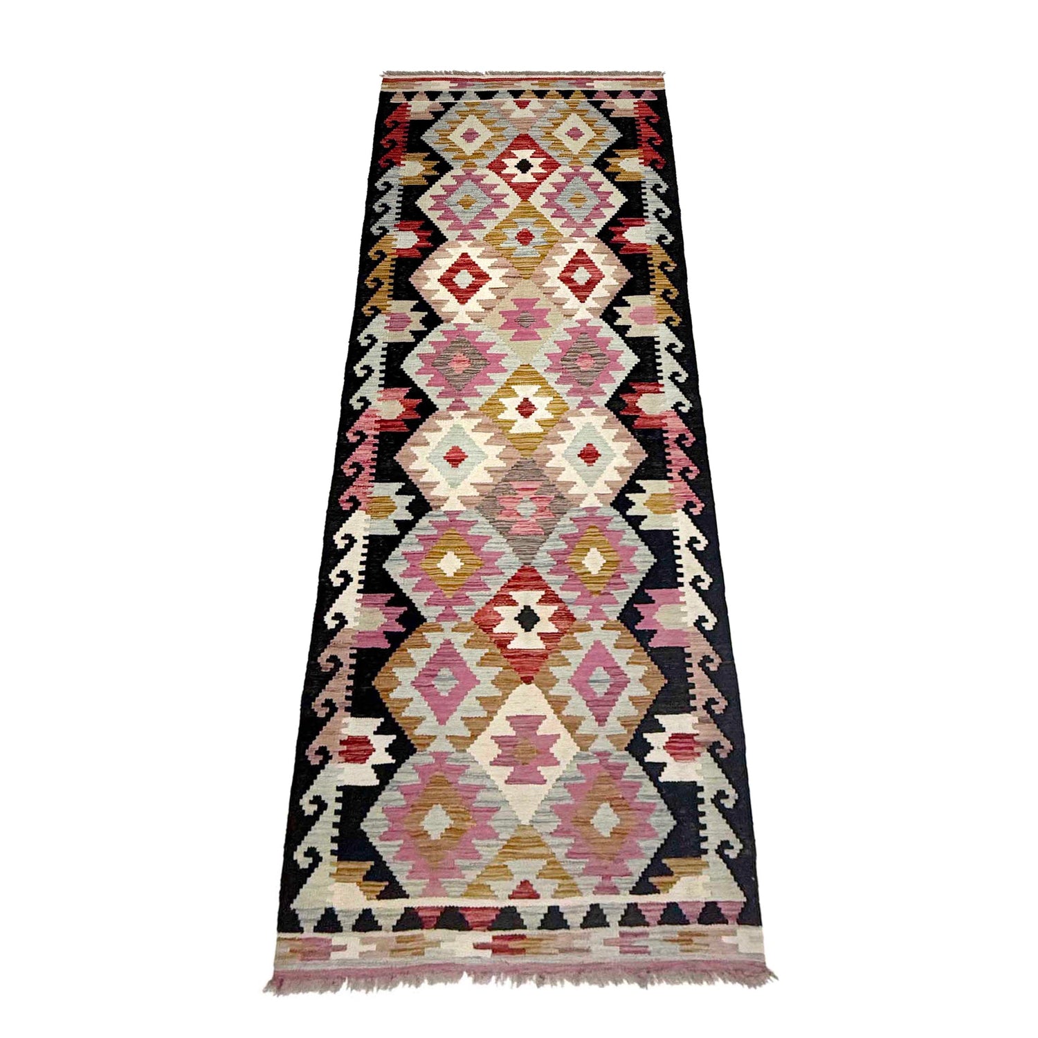 Long Chobi Kilim Runner 2' 8" x 9' 5" ft / 82 x 286 cm - No. R38681