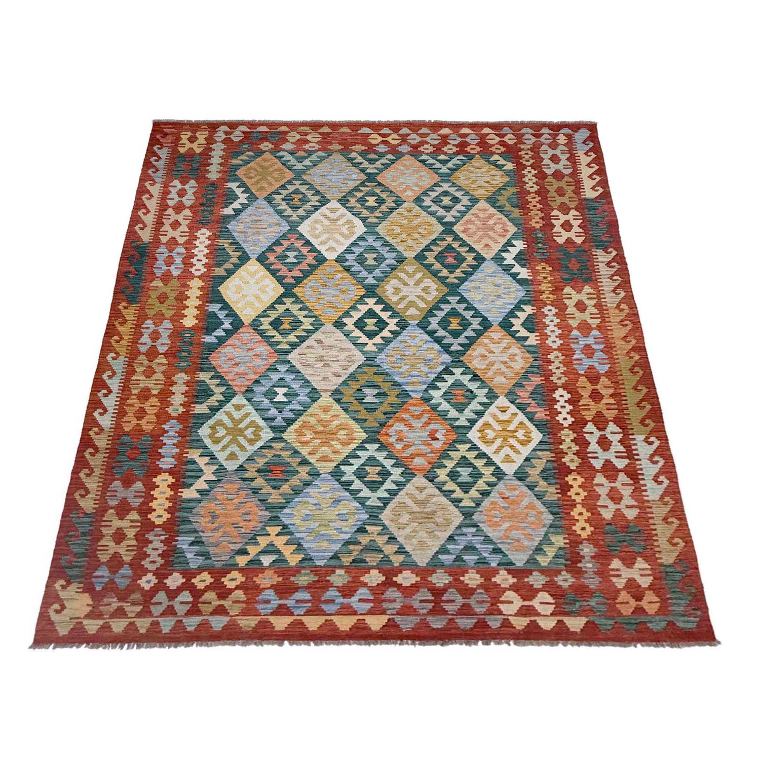 Medium Size Chobi Kilim 6' 8" x 9' 6" ft / 202 x 290 cm - No. R38684