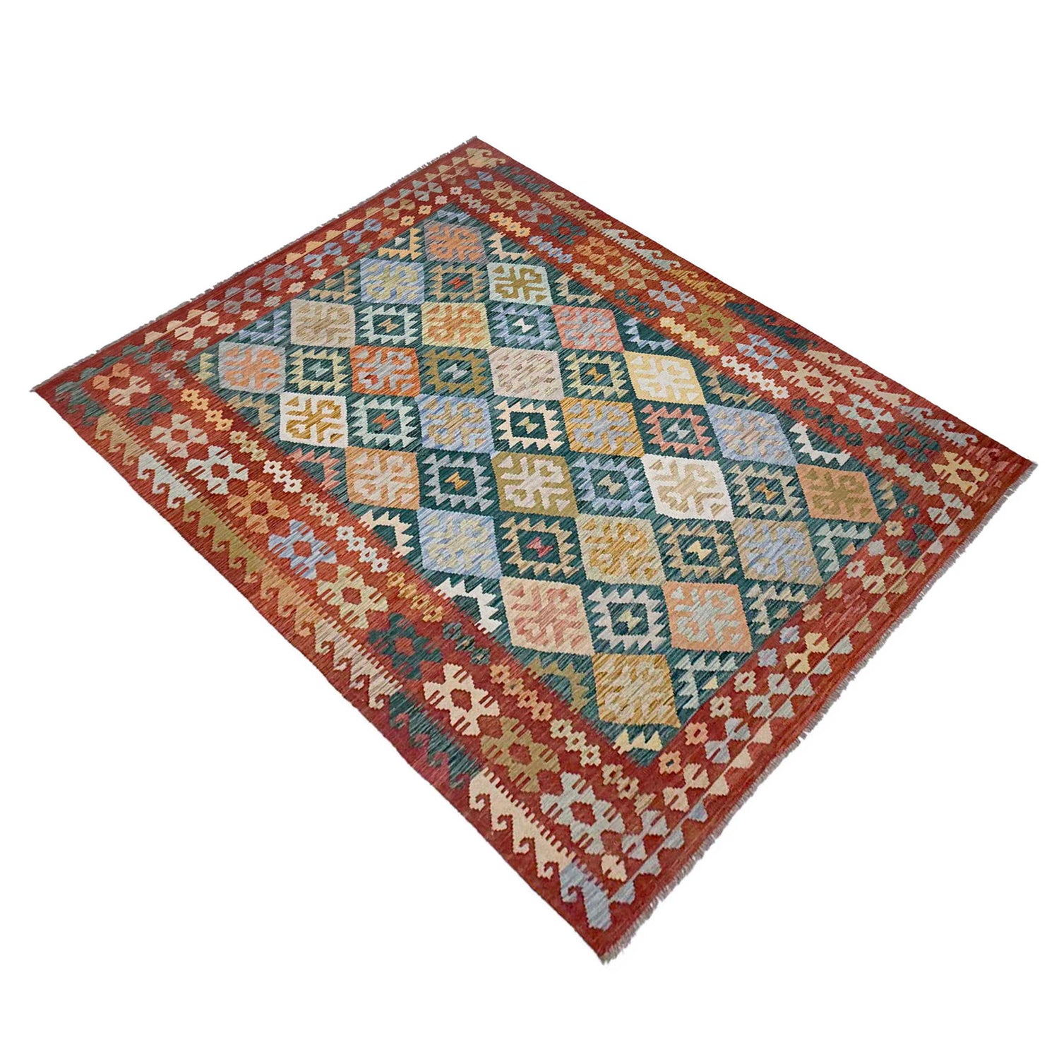 Medium Size Chobi Kilim 6' 8" x 9' 6" ft / 202 x 290 cm - No. R38684