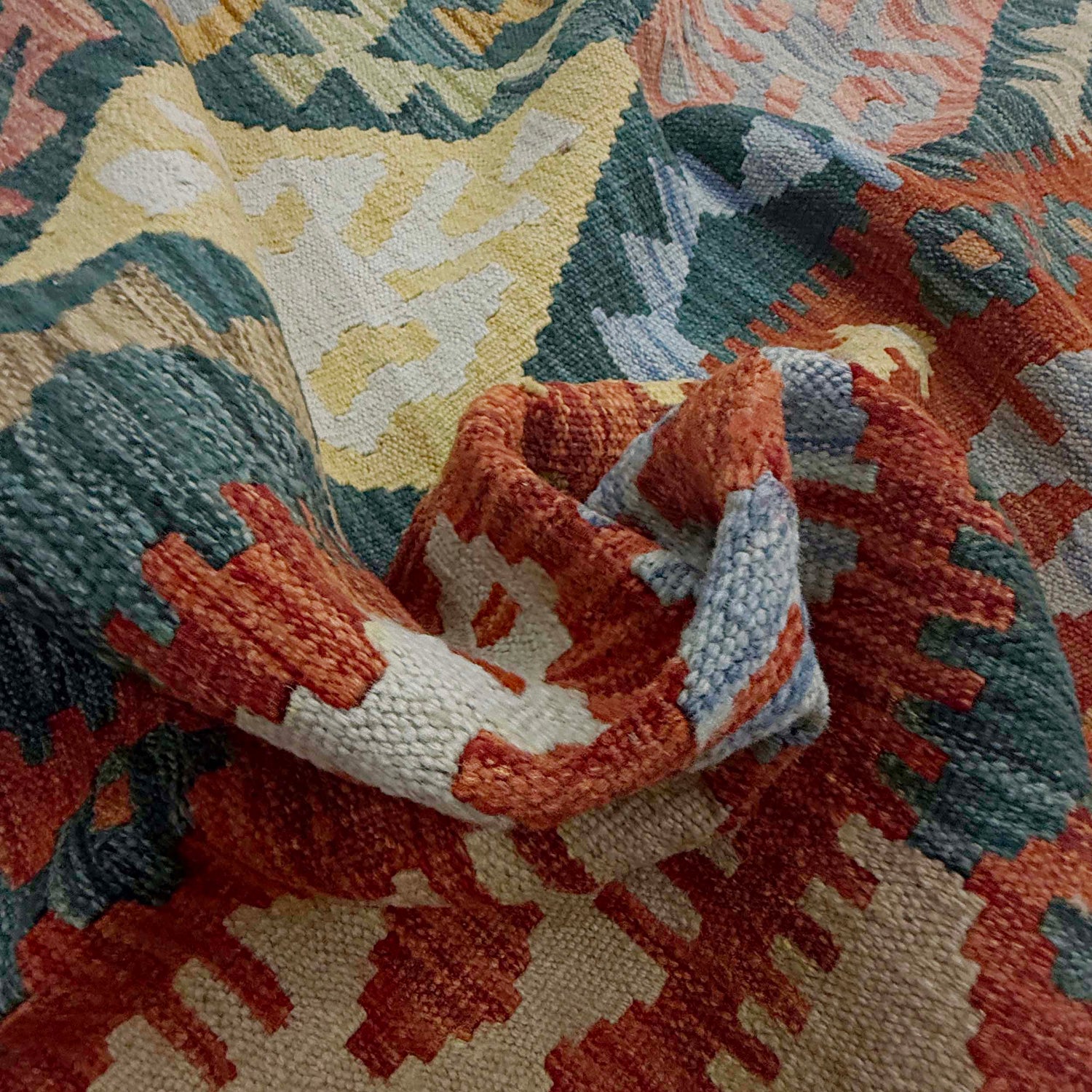 Medium Size Chobi Kilim 6' 8" x 9' 6" ft / 202 x 290 cm - No. R38684