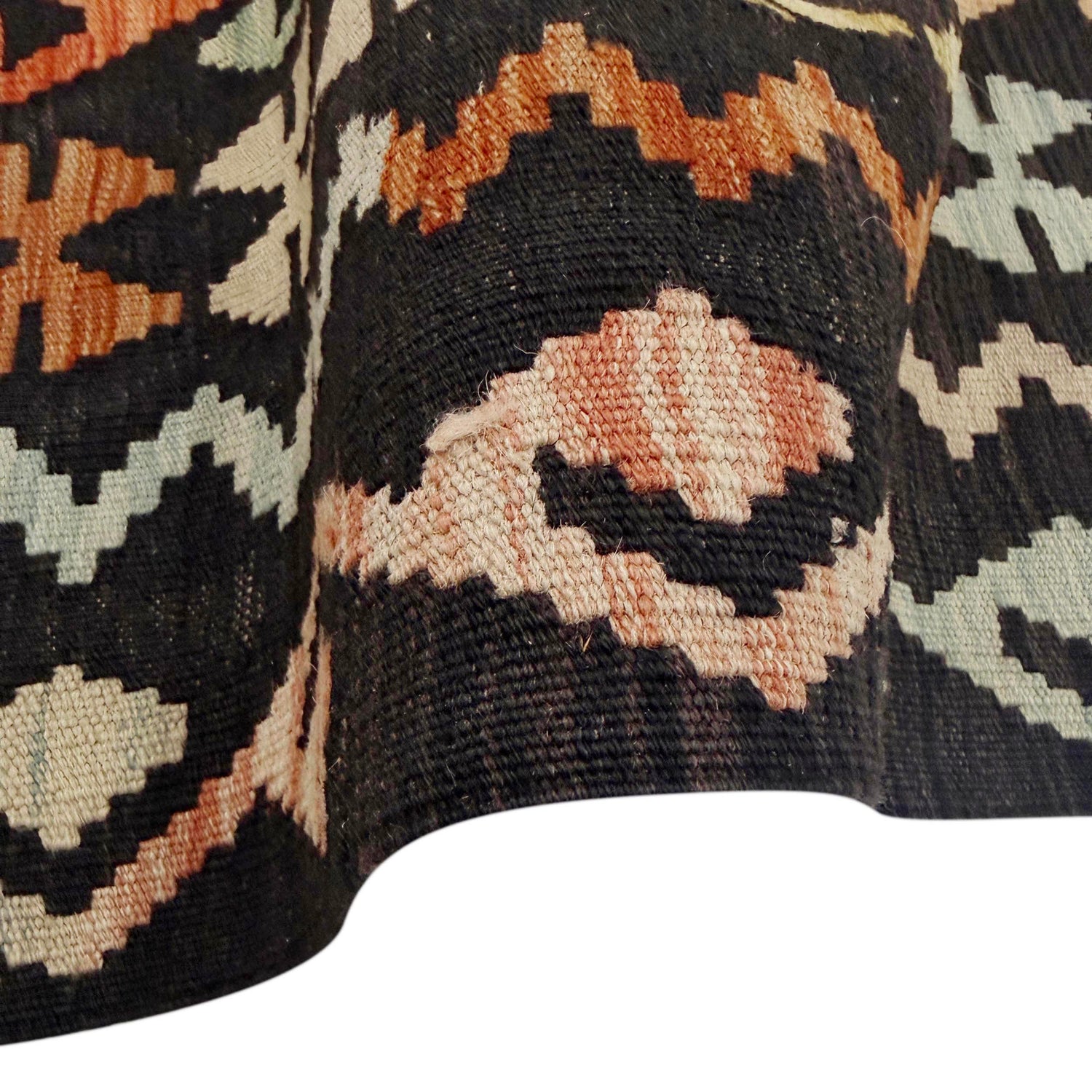 Handmade Turkish Design Wool Kilim 6' 7" x 9' 10" ft / 200 x 299 cm - No. R38693