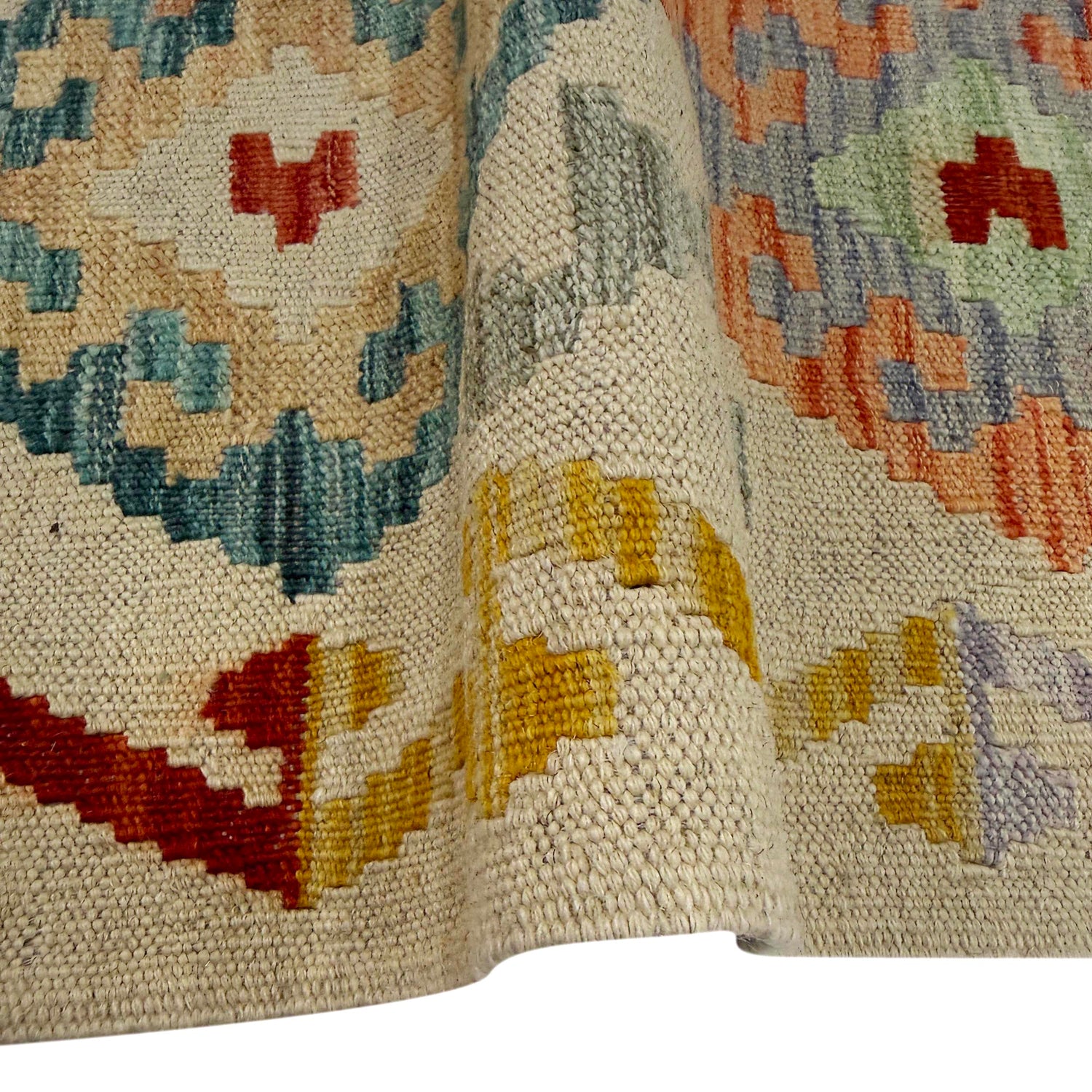 Handmade Afghan Vegetable Kilim Runner 2' 6" x 9' 9" ft / 76 x 298 cm - No. R38694