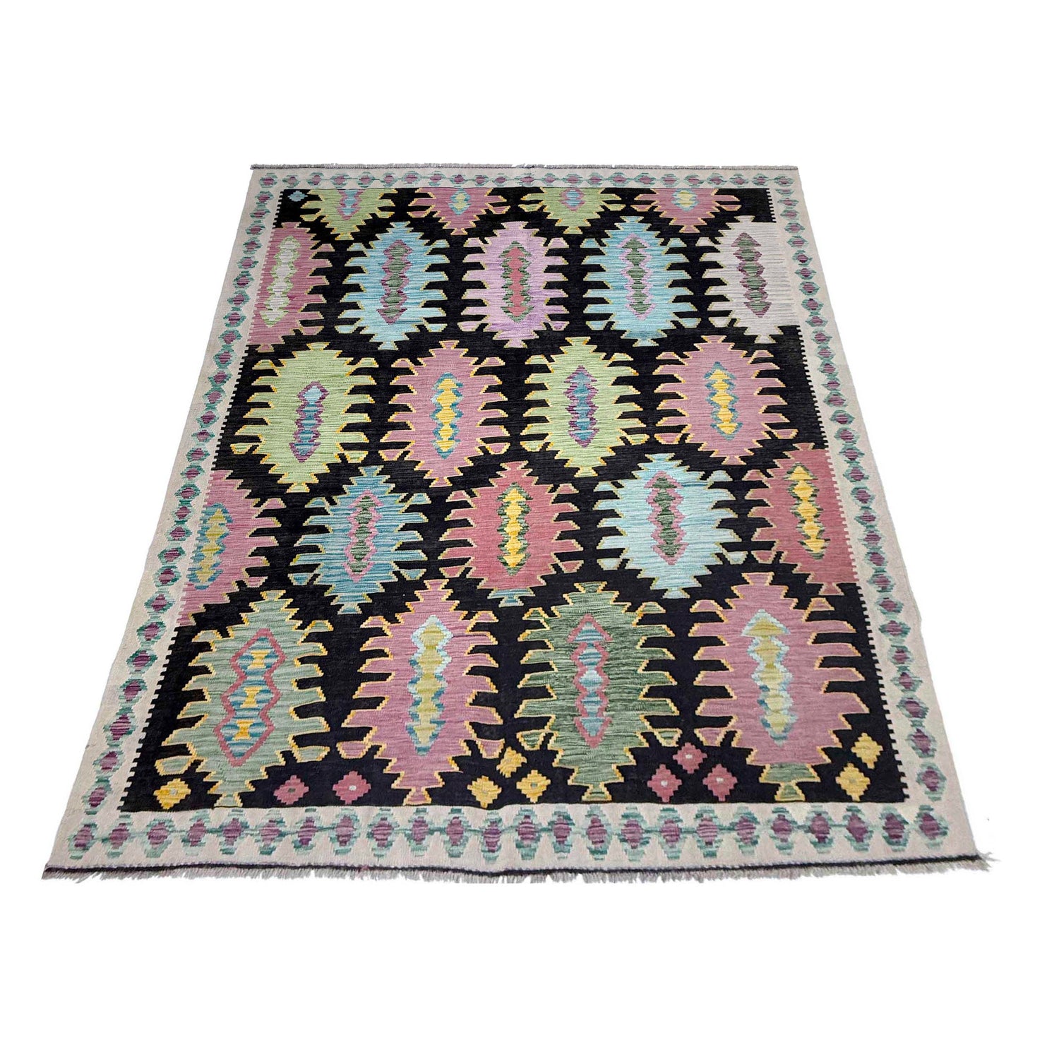 Medium Size Chobi Kilim 6' 8" x 9' 9" ft / 202 x 296 cm - No. R38699