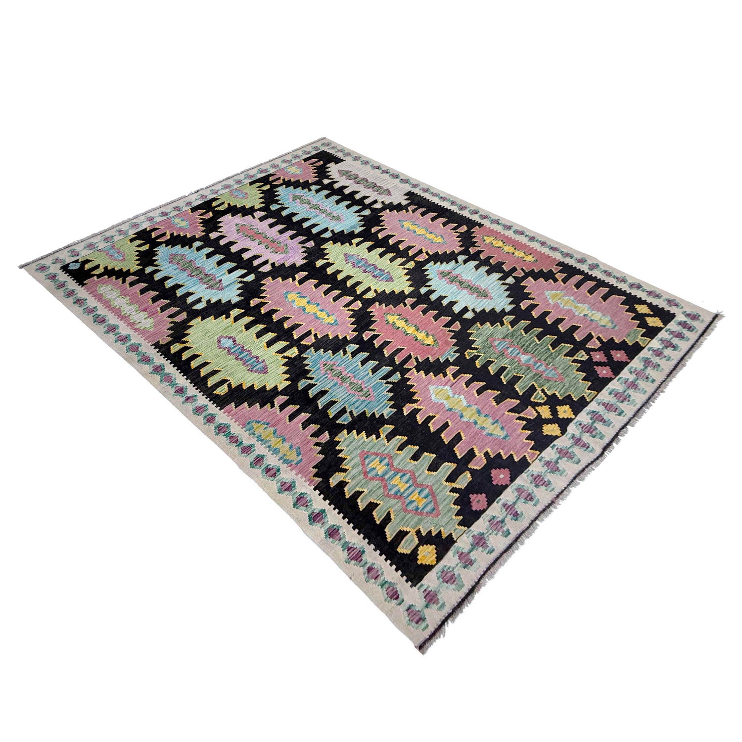 Medium Size Chobi Kilim 6' 8" x 9' 9" ft / 202 x 296 cm - No. R38699