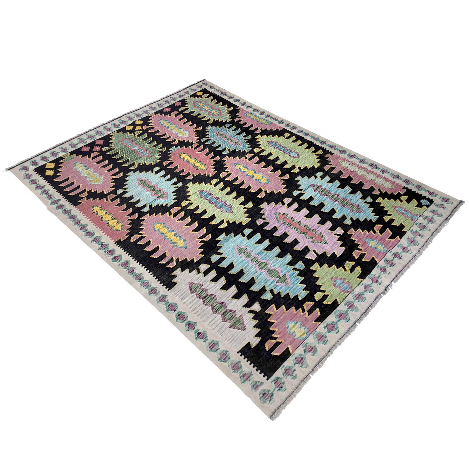 Medium Size Chobi Kilim 6' 8" x 9' 9" ft / 202 x 296 cm - No. R38699