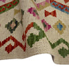 Hand Knotted Afghan Style Kilim Runner 2' 4" x 7' 10" ft / 71 x 240 cm - No. R38700