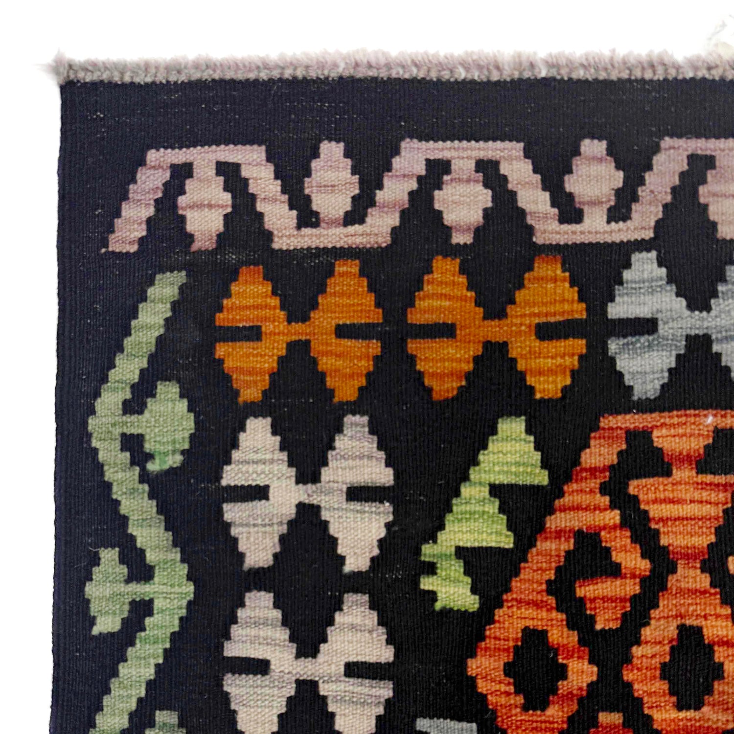 Hand Knotted Flatweave Kilim 6' 9" x 9' 9" ft / 205 x 297 cm - No. R38702