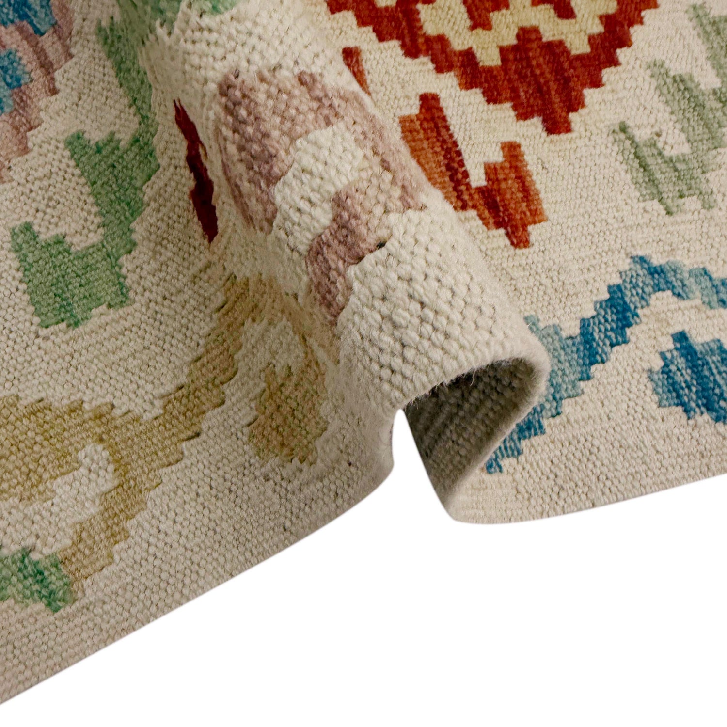 Hand Knotted Flatweave Kilim Runner 2' 10" x 9' 5" ft / 86 x 287 cm - No. R38705