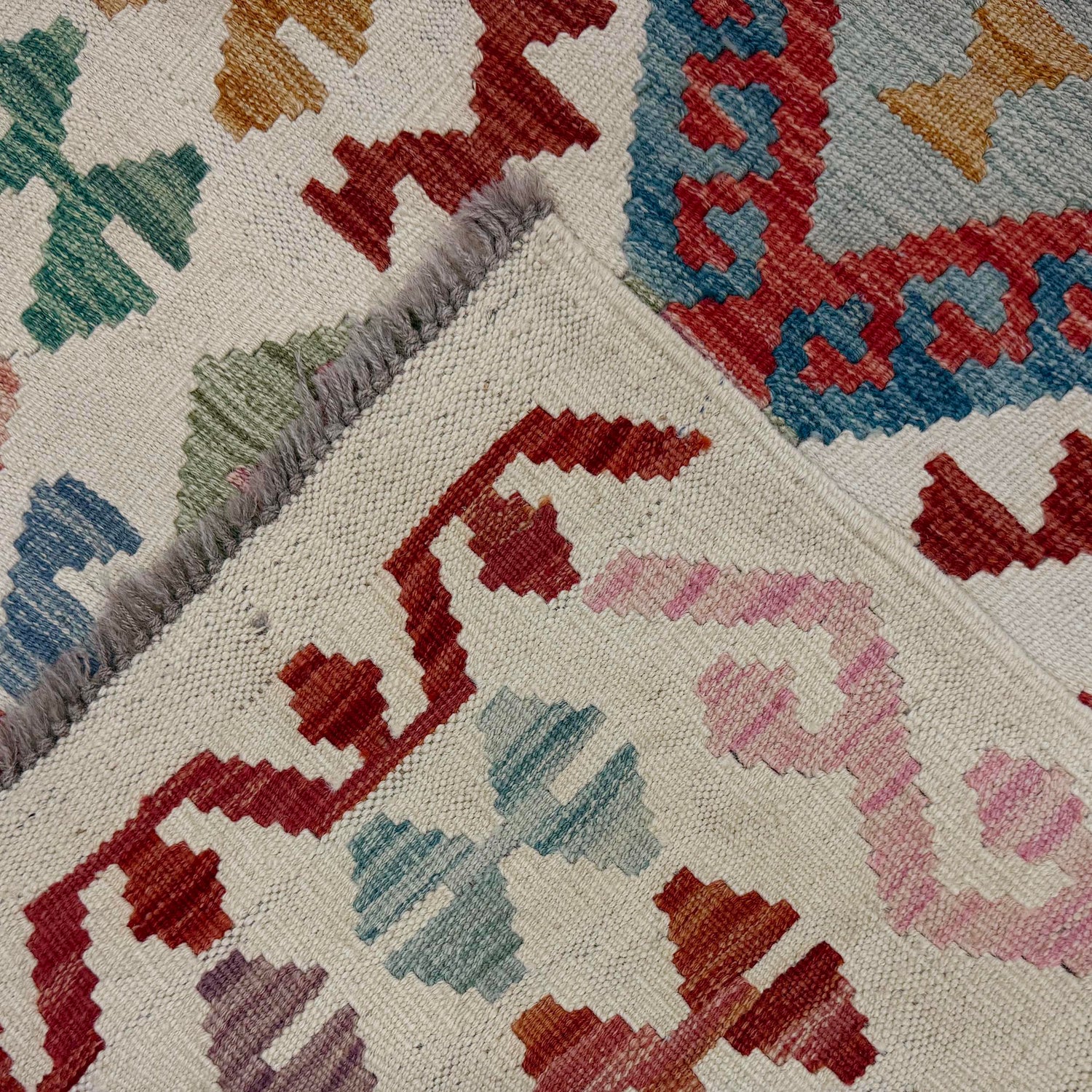 Handmade Turkish Design Wool Kilim Runner 2' 9" x 9' 7" ft / 83 x 293 cm - No. R38706