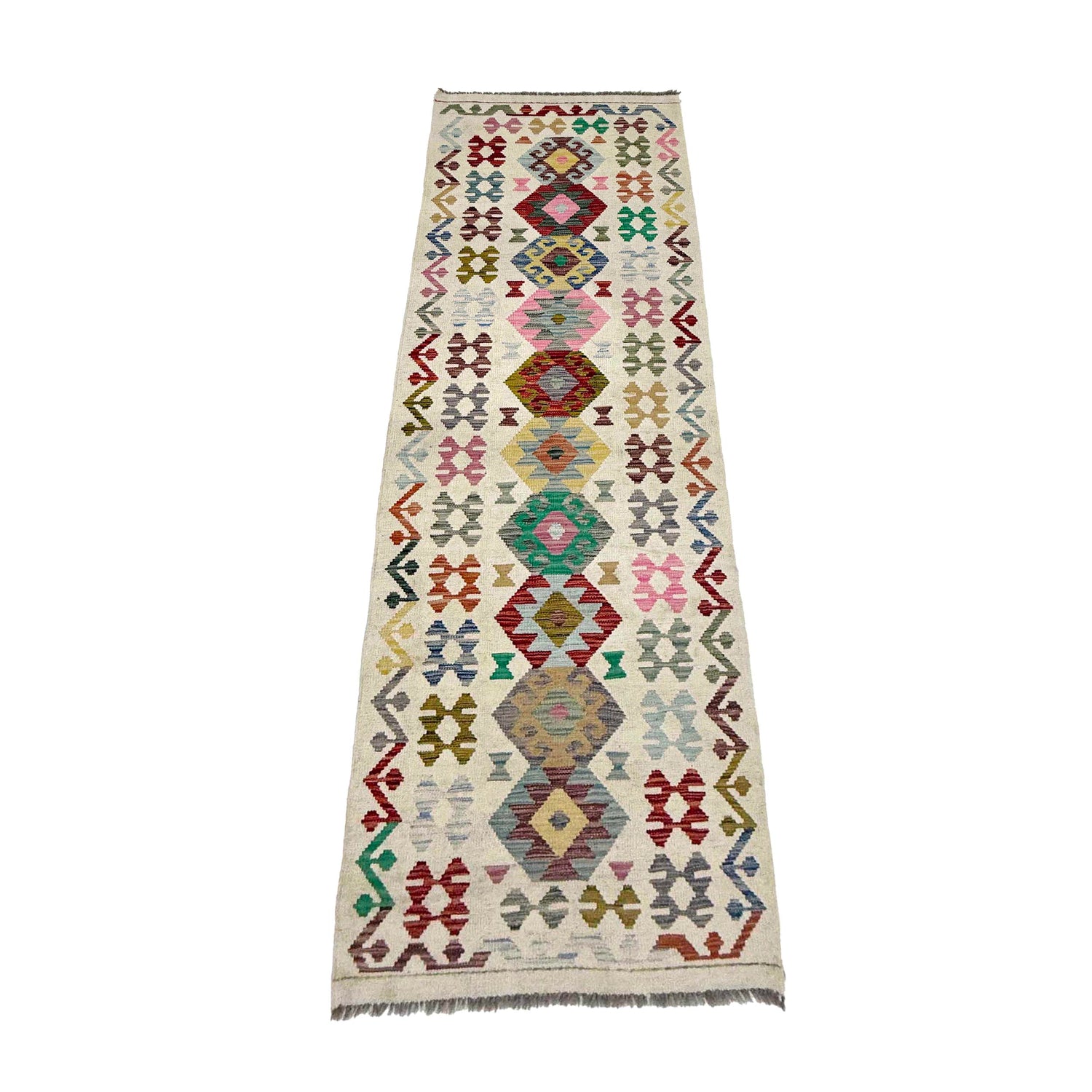 Long Chobi Kilim Runner 2' 9" x 9' 7" ft / 83 x 292 cm - No. R38707
