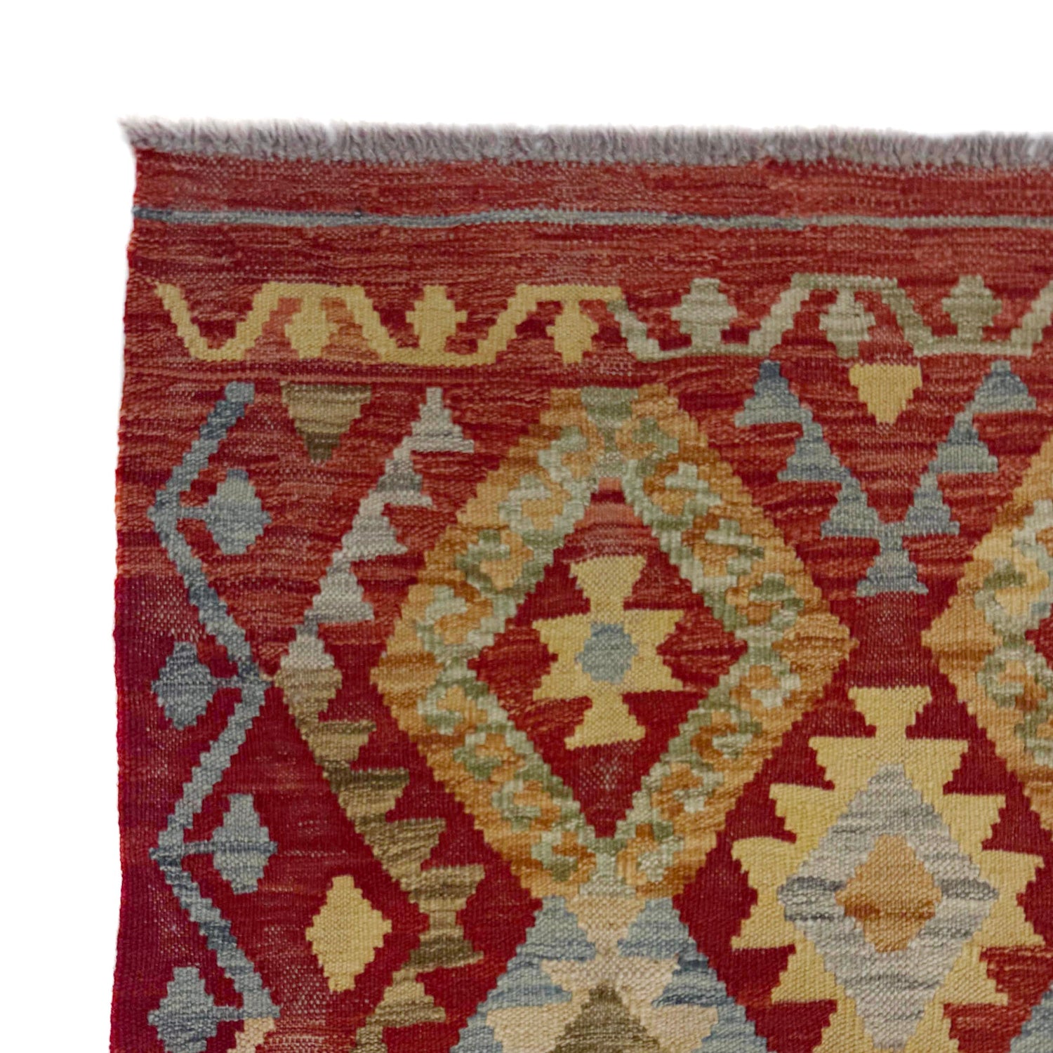 Hand Knotted Flatweave Kilim Runner 2' 9" x 9' 1" ft / 85 x 278 cm - No. R38708