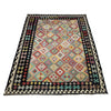 Multi Color ful Flat-Weave Wool Kilim 6' 11" x 9' 7" ft / 211 x 292 cm - No. R38713