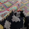 Multi Color ful Flat-Weave Wool Kilim 6' 11" x 9' 7" ft / 211 x 292 cm - No. R38713