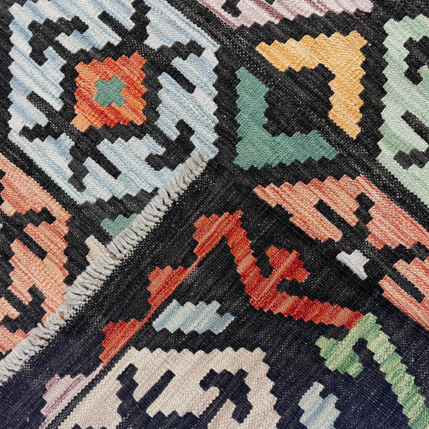 Handmade Vegetable Kilim 6' 4" x 9' 9" ft / 192 x 297 cm - No. R38714