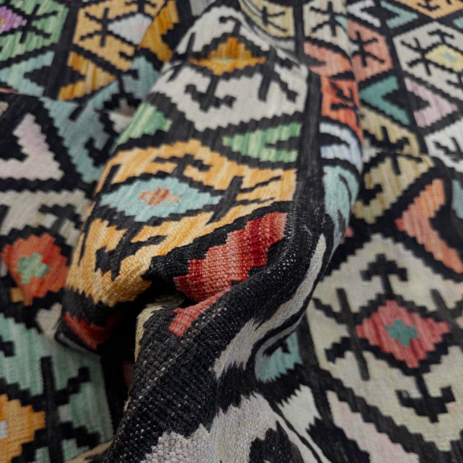 Handmade Vegetable Kilim 6' 4" x 9' 9" ft / 192 x 297 cm - No. R38714