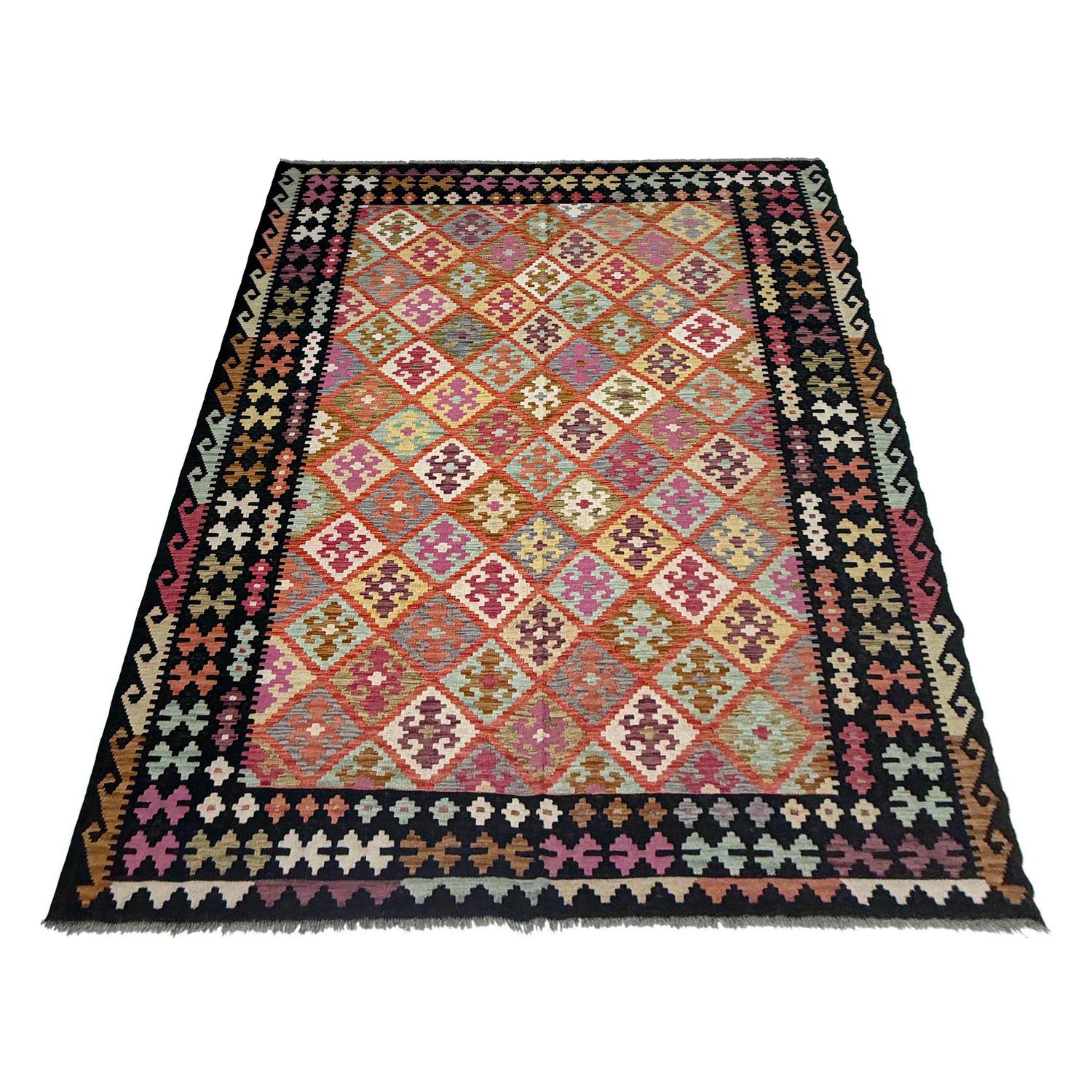 Handmade Vegetable Kelim 6' 11" x 10' 0" ft / 210 x 305 cm - No. R38715