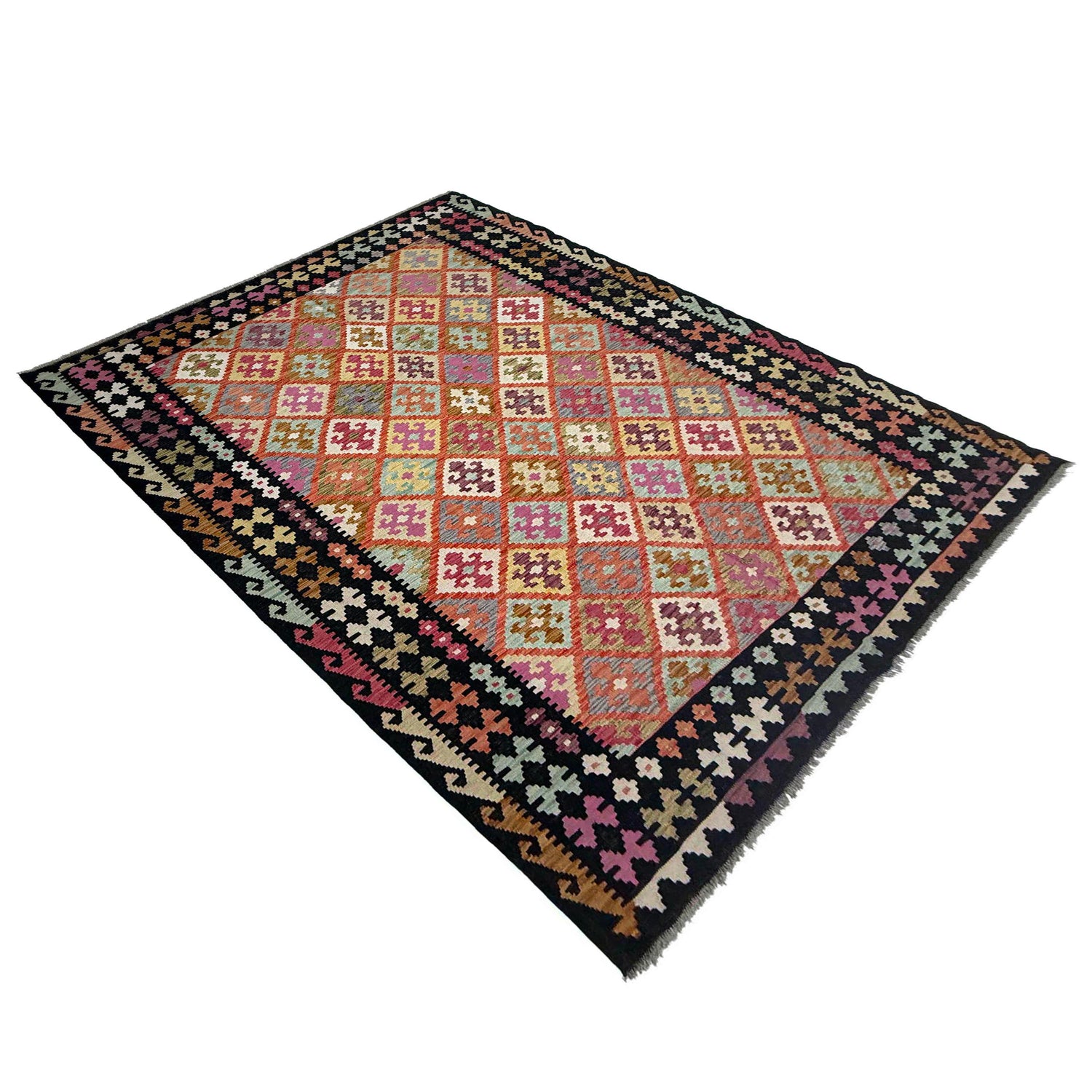Handmade Vegetable Kelim 6' 11" x 10' 0" ft / 210 x 305 cm - No. R38715