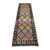Hand Made Afghan Kilim Runner 2' 8" x 9' 7" ft / 81 x 292 cm - No. R38716