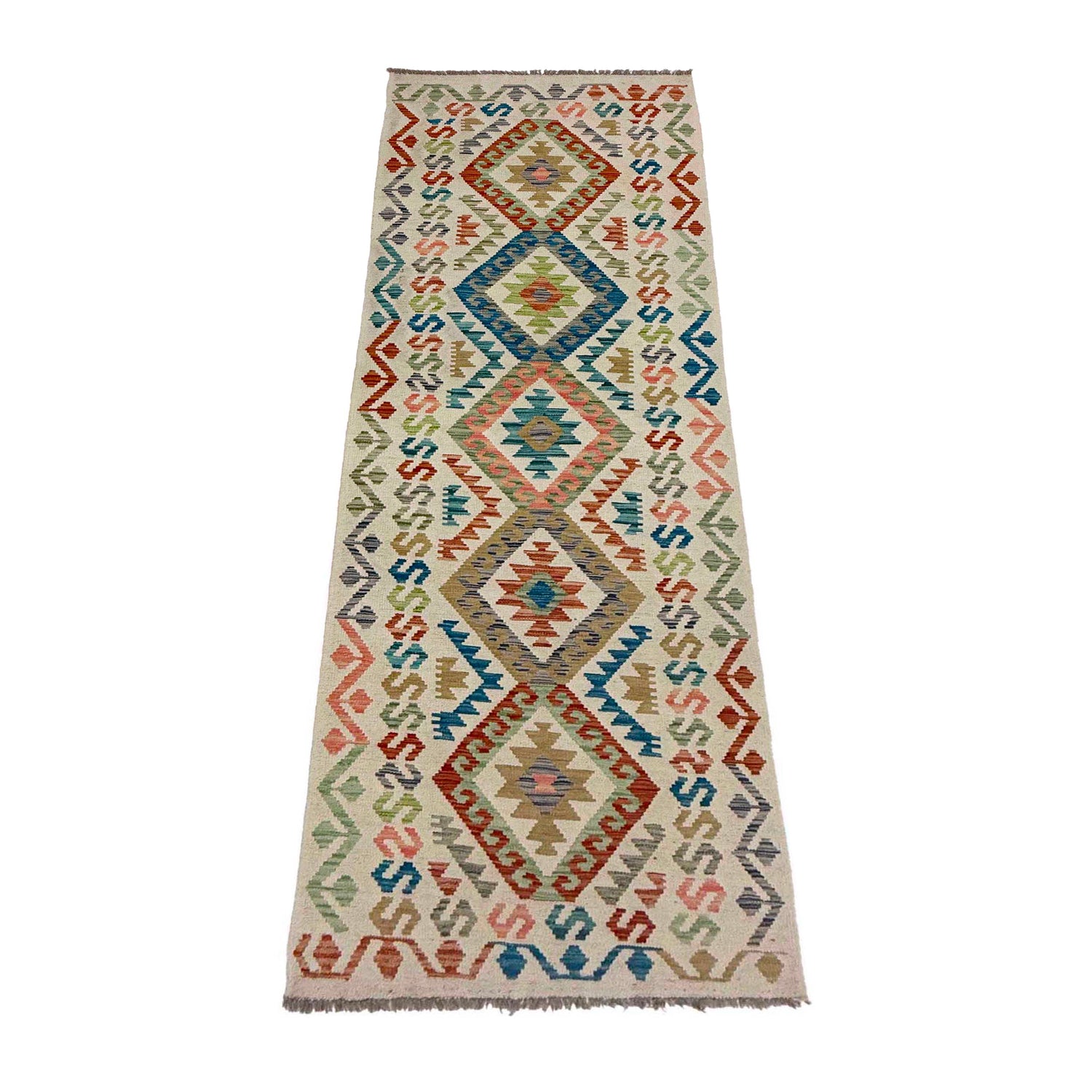 Long Kilim Runner 2' 9" x 9' 10" ft / 84 x 300 cm - No. R38719
