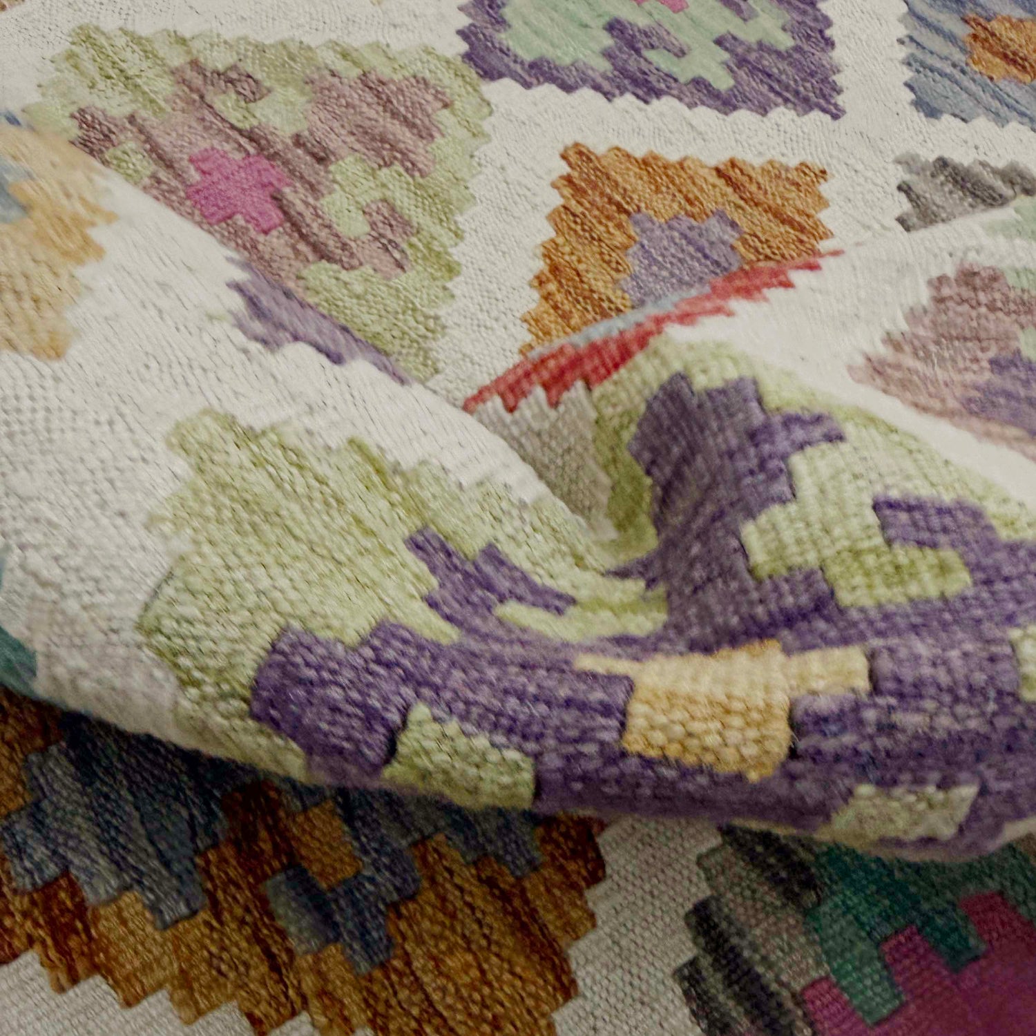 Handmade Afghan Vegetable Kilim Runner 2' 6" x 9' 6" ft / 77 x 290 cm - No. R38720