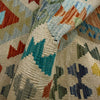 Multi Color ful Flat-Weave Wool Kilim Runner 2' 7" x 9' 11" ft / 78 x 301 cm - No. R38721