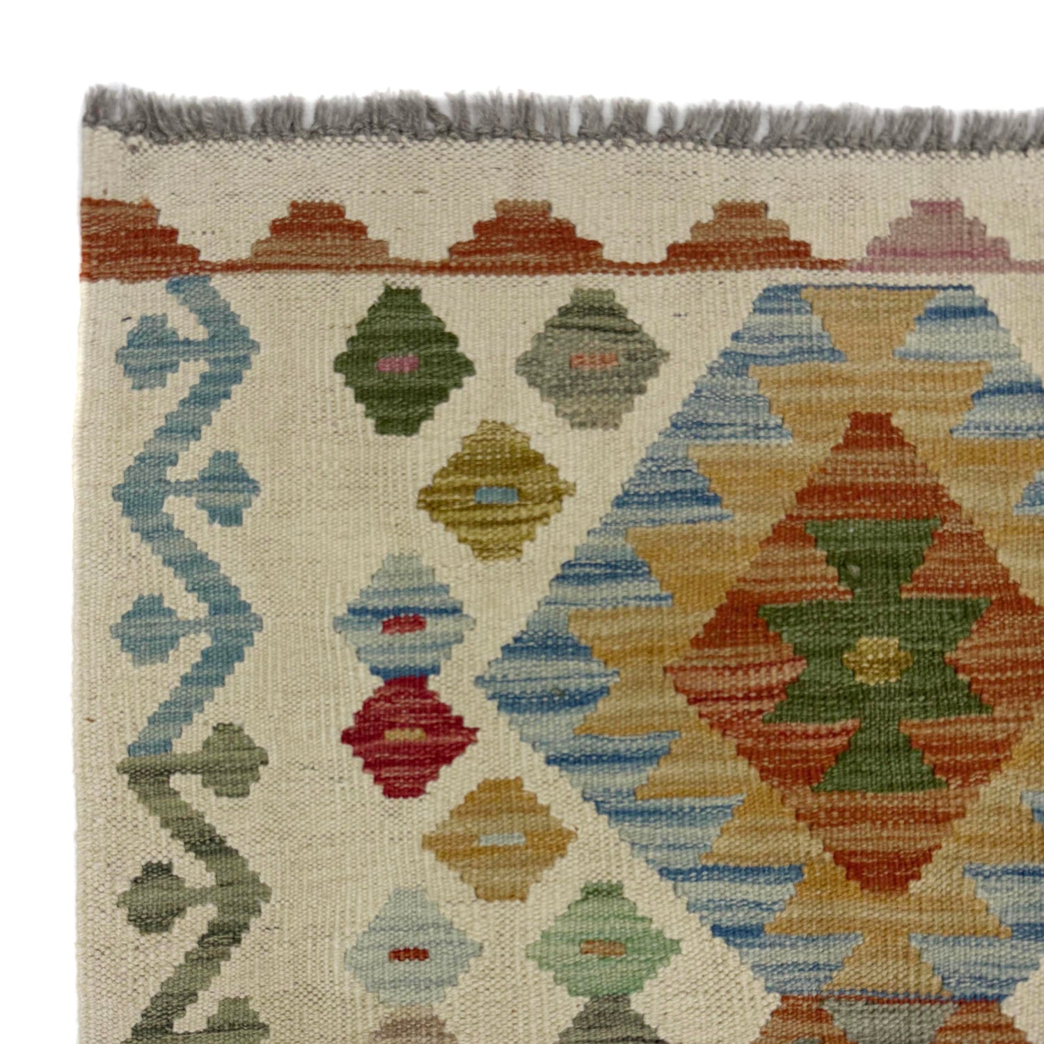 Handmade Vegetable Kilim Runner 2' 8" x 9' 9" ft / 81 x 298 cm - No. R38722