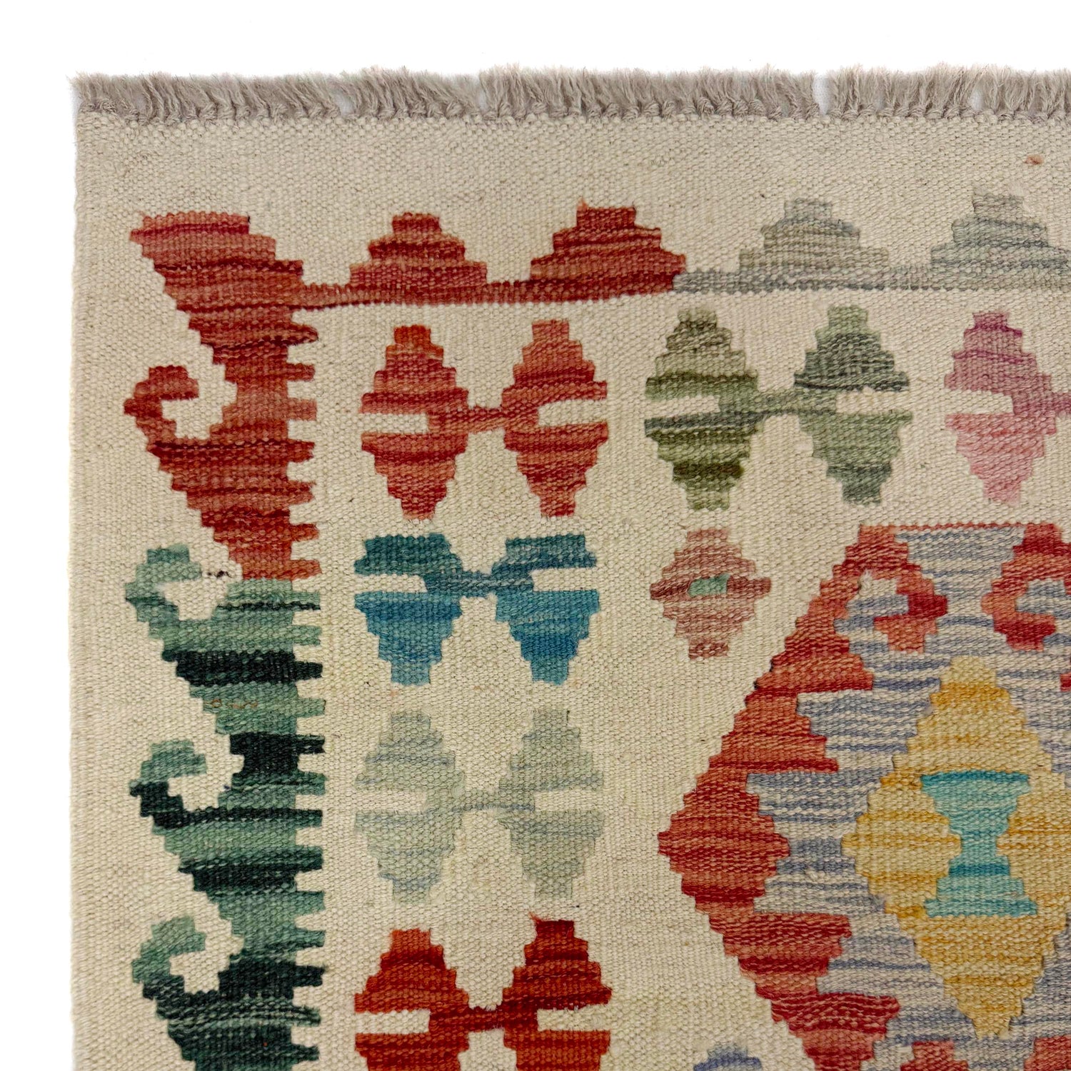 Handmade Vegetable Kelim Runner 2' 7" x 9' 9" ft / 78 x 297 cm - No. R38723