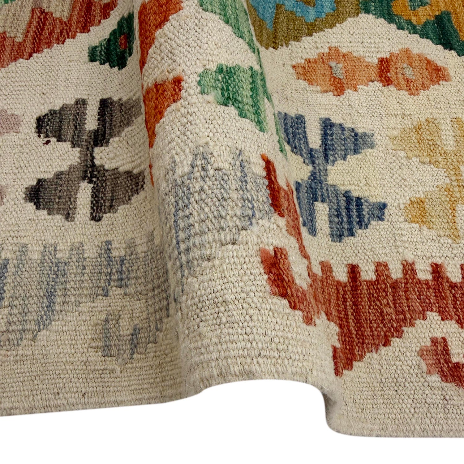 Handmade Vegetable Kelim Runner 2' 7" x 9' 9" ft / 78 x 297 cm - No. R38723