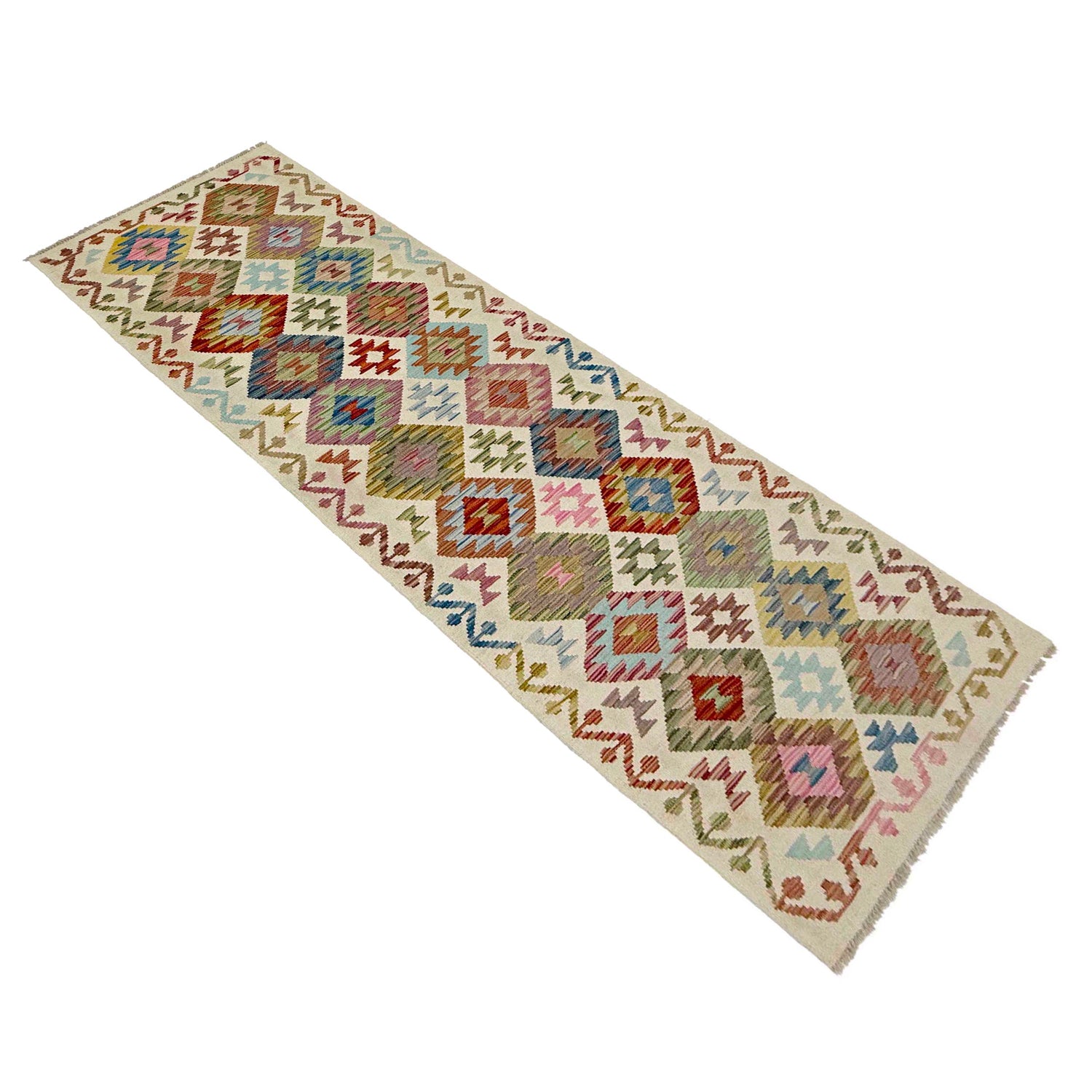 Long Chobi Kilim Runner 2' 7" x 9' 9" ft / 80 x 296 cm - No. R38730