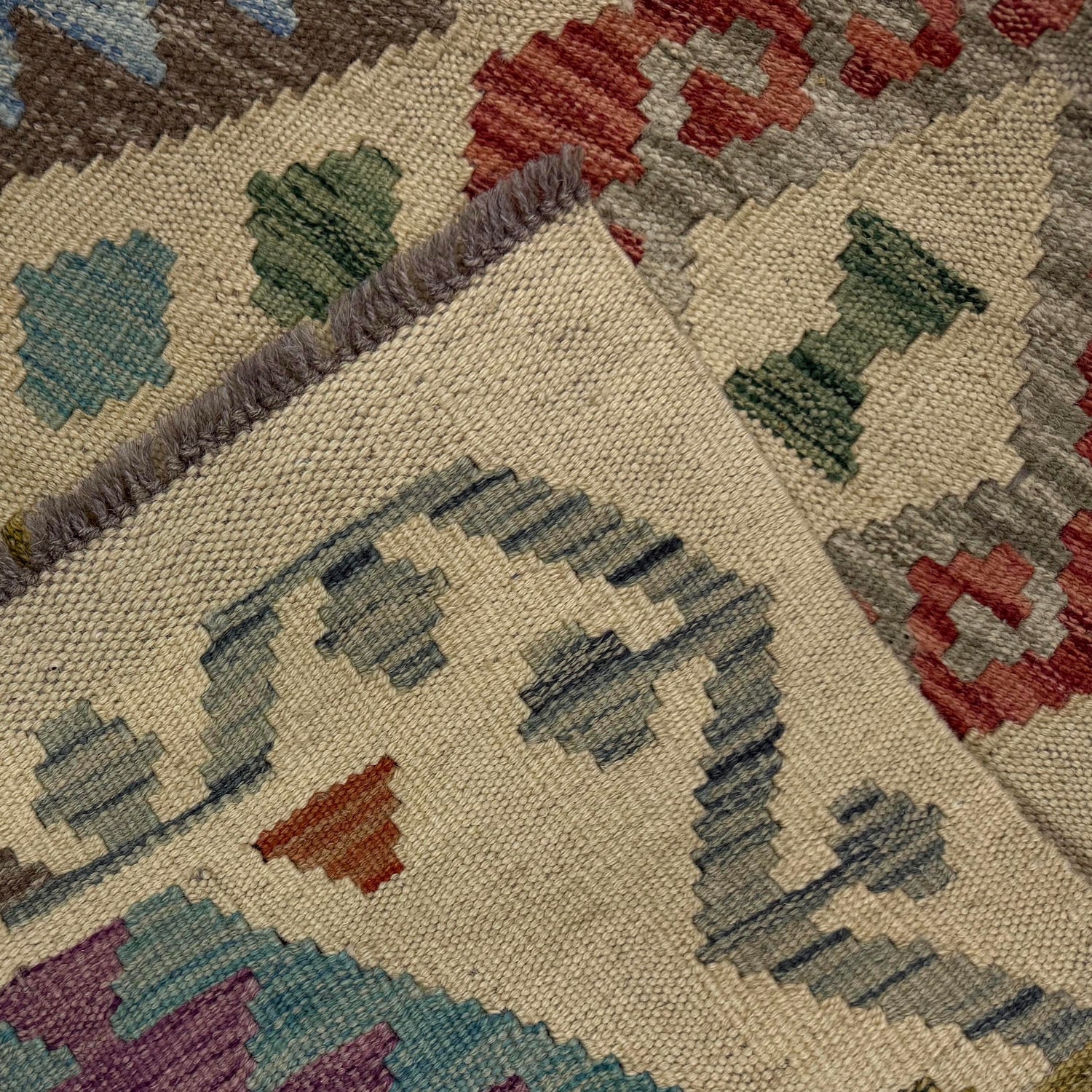 Hand Knotted Flatweave Kilim Runner 2' 7" x 9' 8" ft / 79 x 294 cm - No. R38731