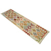 Multi Color ful Flat-Weave Wool Kilim Runner 2' 9" x 9' 6" ft / 85 x 290 cm - No. R38736