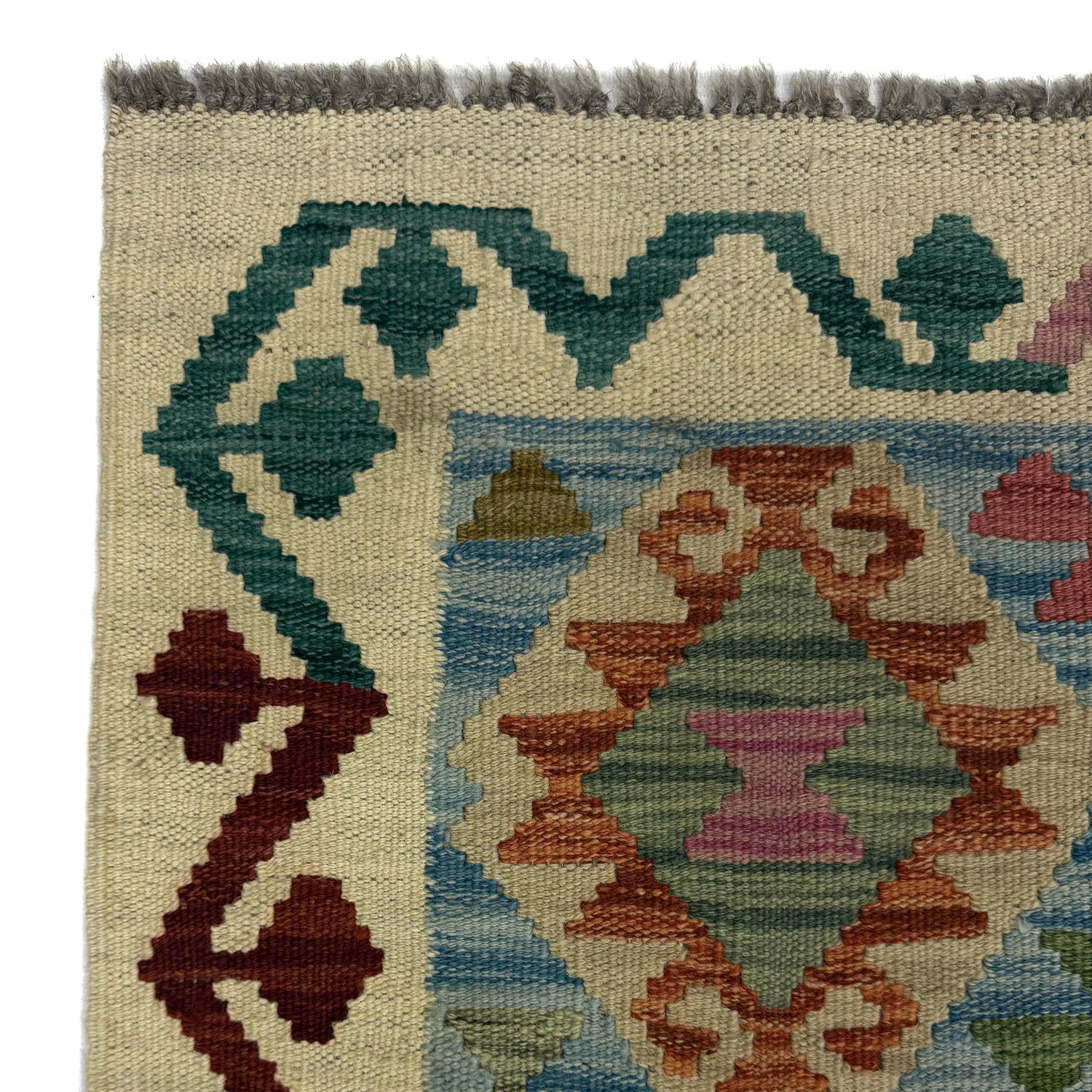 Handmade Vegetable Kilim Runner 2' 6" x 10' 2" ft / 77 x 309 cm - No. R38737