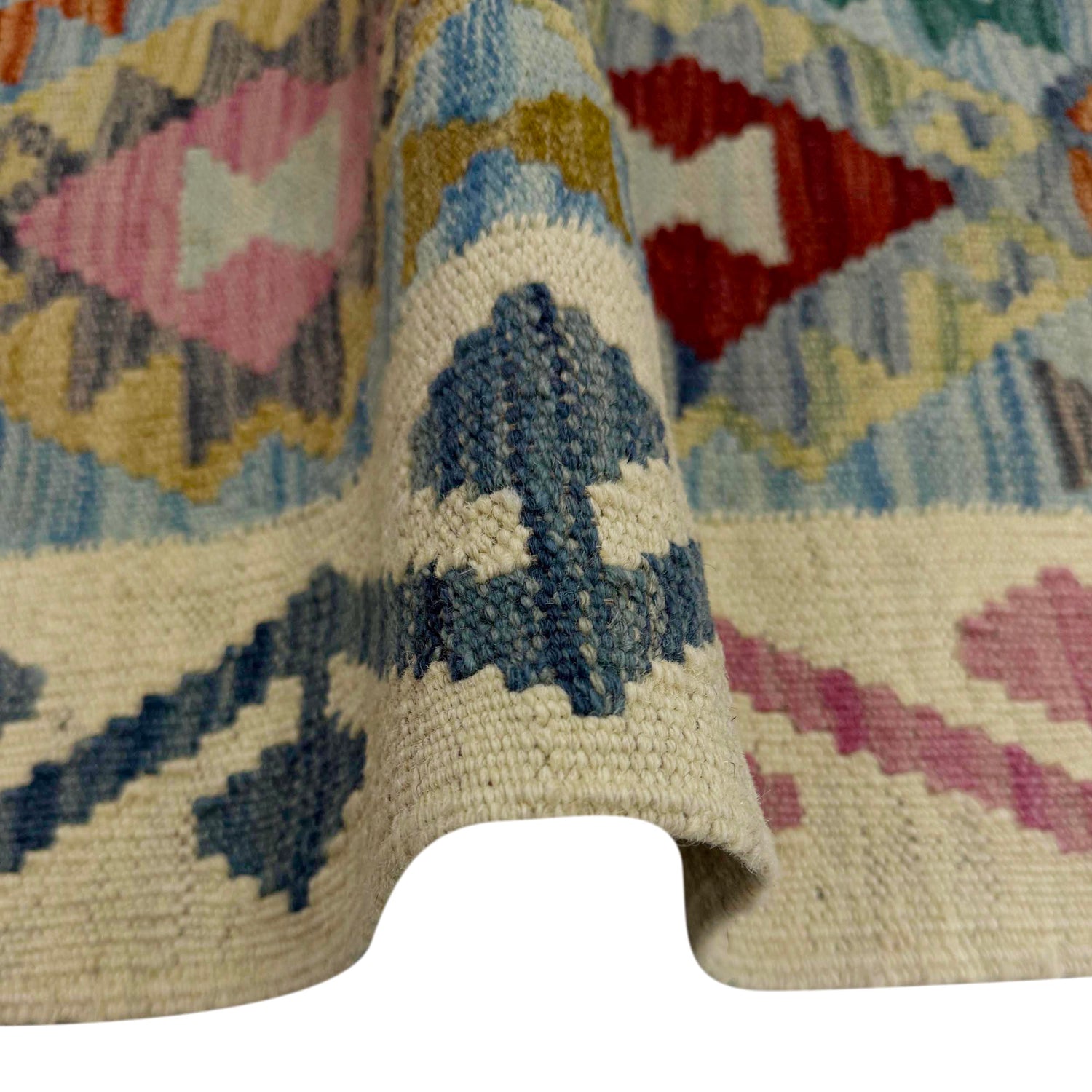 Handmade Vegetable Kilim Runner 2' 6" x 10' 2" ft / 77 x 309 cm - No. R38737