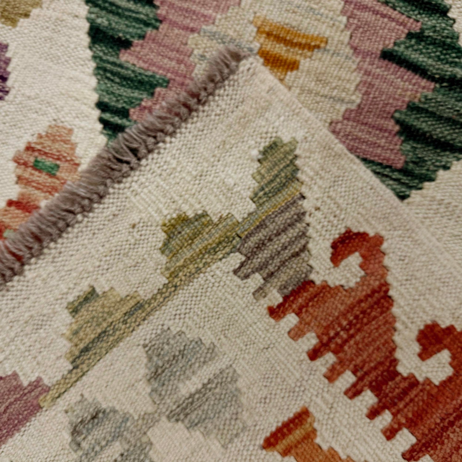 Handmade Vegetable Kelim Runner 2' 7" x 9' 8" ft / 78 x 294 cm - No. R38738