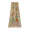 Hand Woven Wool Kelim Runner 2' 7" x 9' 5" ft / 79 x 288 cm - No. R38740