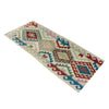 Multi Color ful Flat-Weave Wool Kilim Runner 2' 0" x 5' 8" ft / 61 x 172 cm - No. R38741