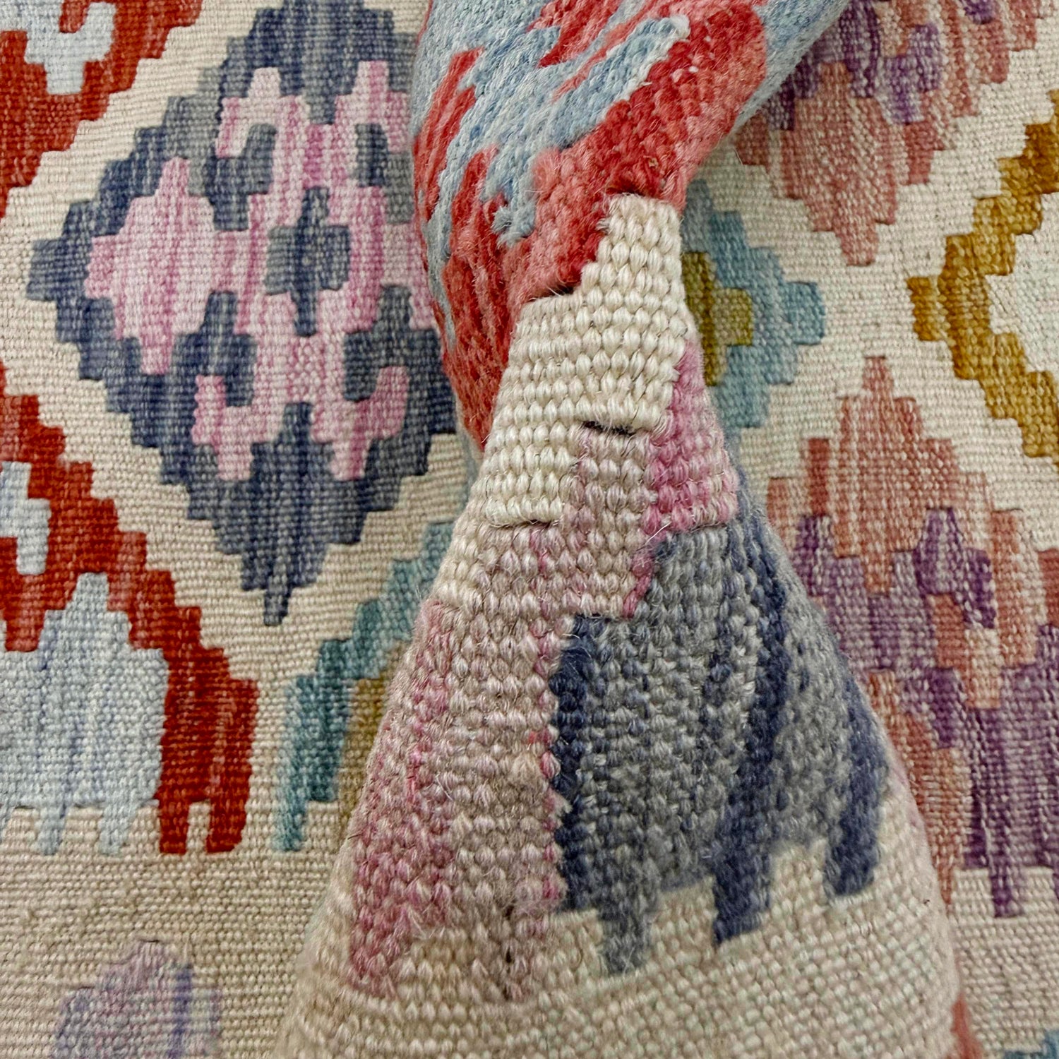 Handmade Vegetable Kelim Runner 2' 0" x 5' 7" ft / 62 x 171 cm - No. R38743