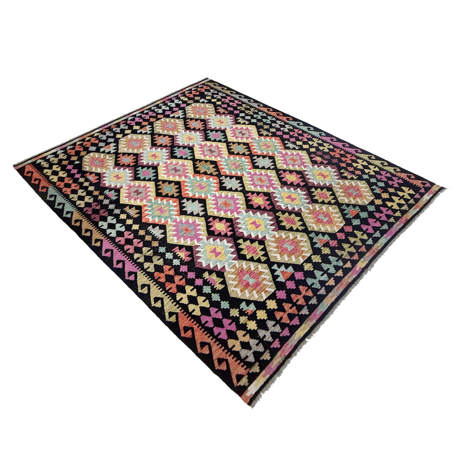 Medium Size Chobi Kilim 6' 8" x 9' 5" ft / 202 x 287 cm - No. R38748